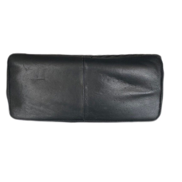 Calvin Klein Black Quilted Faux Leather Tote Handbag Gold Harware Pre Owned - Picture 4 of 9